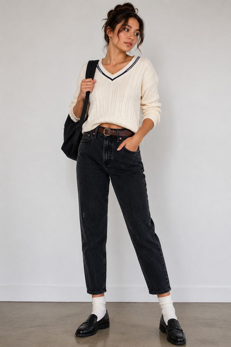 Vintage Jordache Black Mom Jeans Women’s 9/10 High Rise Tapered 100% Cotton